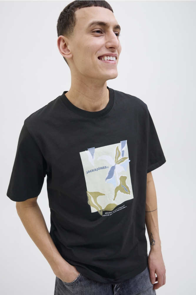 JORALMERIA FRONT TEE SS CREW NECK 12276904 BLACK